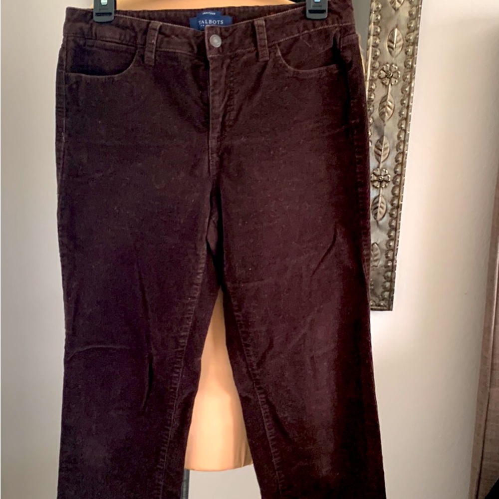 TALBOTS CHOCOLATE BROWN CORDS SIZE 8P